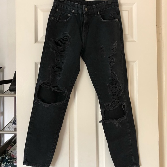 black bf jeans